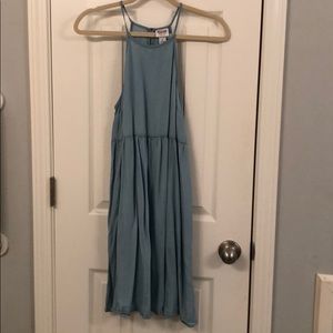 Target high neck chambray dress